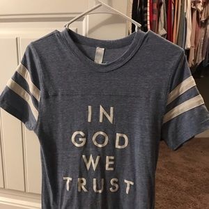“IN GOD WE TRUST” short sleeve tee